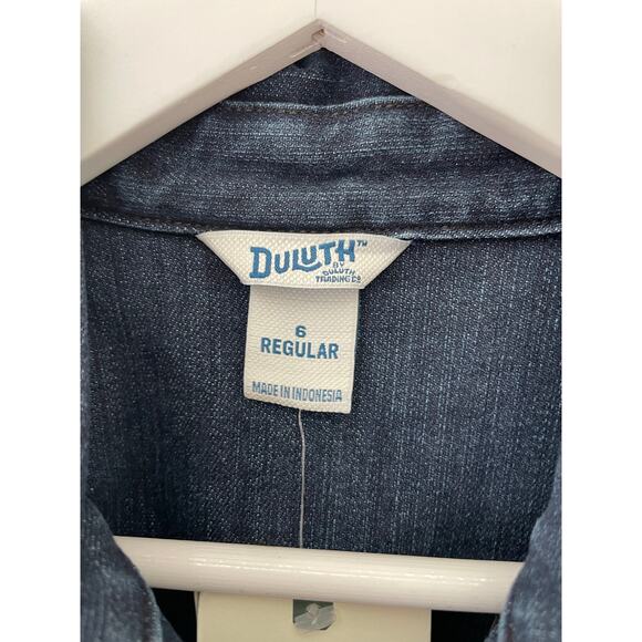 Duluth Trading Women's Double Flex Denim COOLMAX Coveralls Size 6 NWT Overalls - Picture 7 of 13